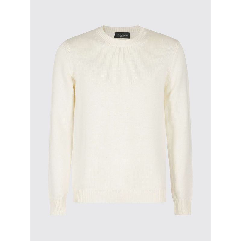 Roberto Collina Sweater Men Ecru